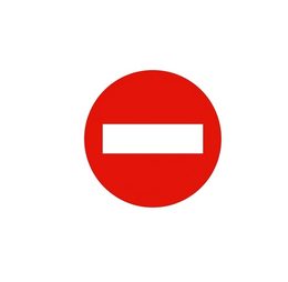 Señal de prohibición R-101: entrada prohibida