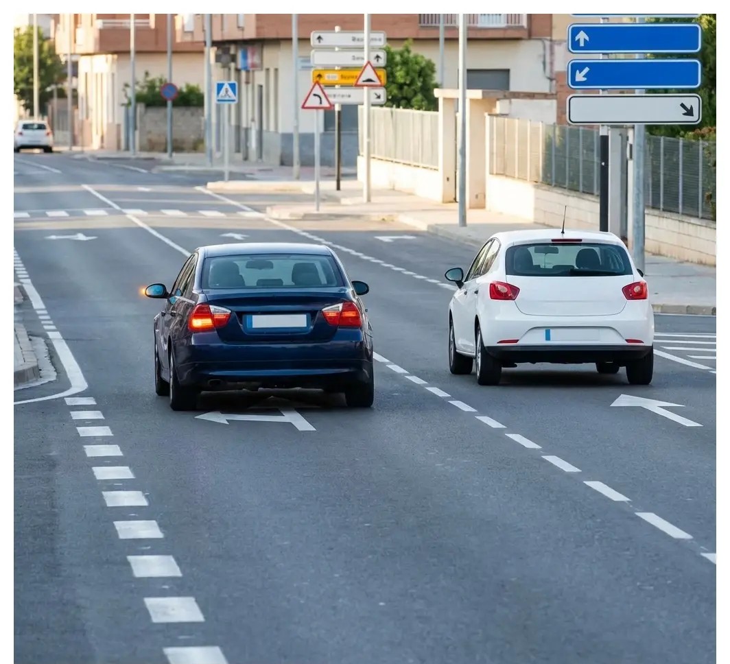 Question image: In which of the following places is overtaking prohibited?
