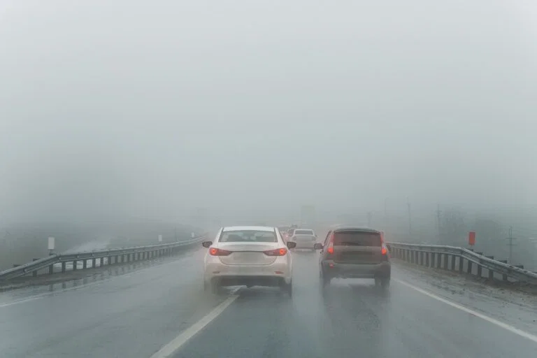 Question image: As a general safety rule, at what speed should you drive in relation to visibili