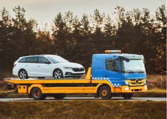 Question image: What colour of flashing light do civil protection and road assistance vehicles u