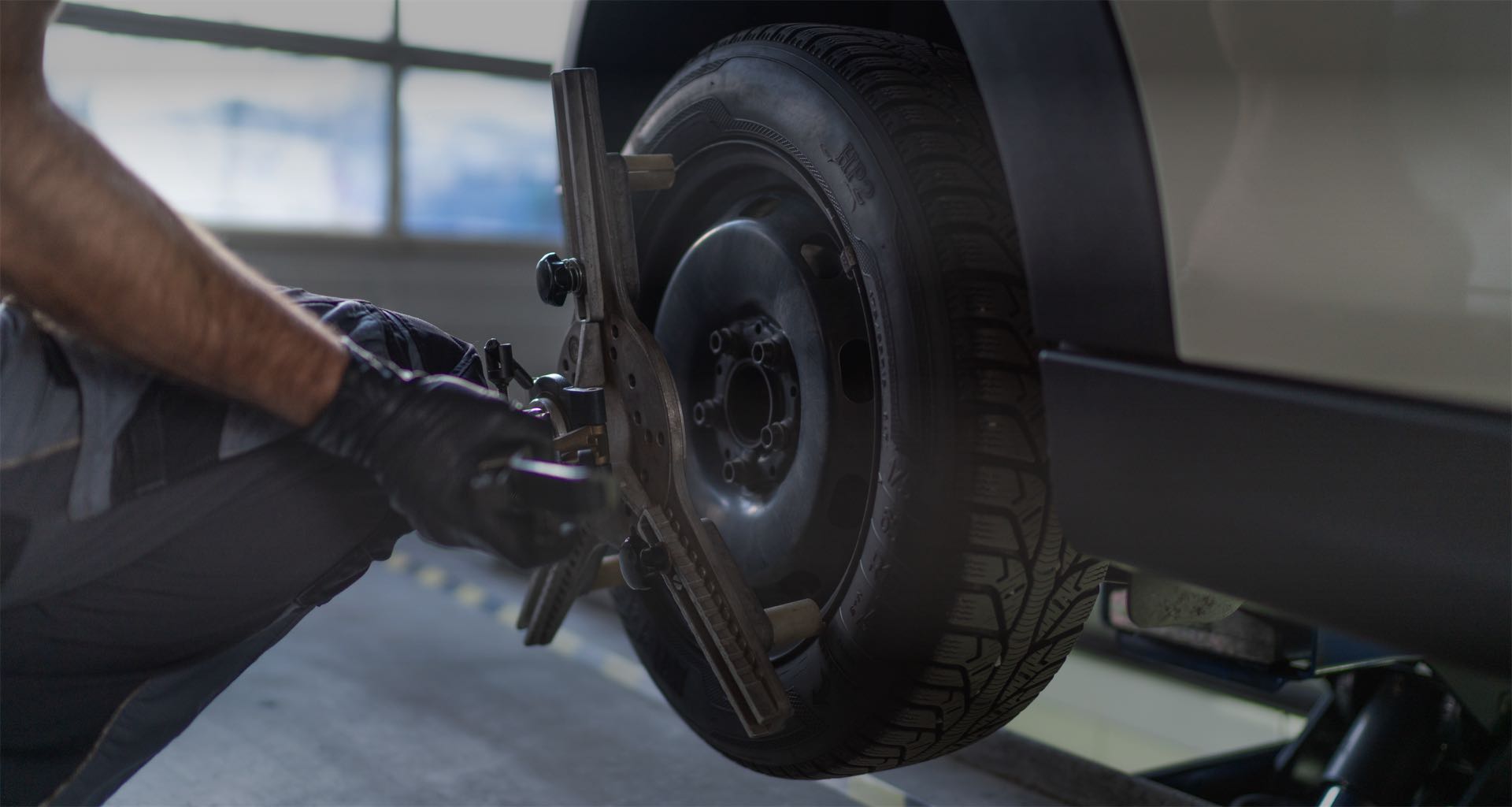 Question image: Vibration, noise, and abnormal tyre wear can indicate: