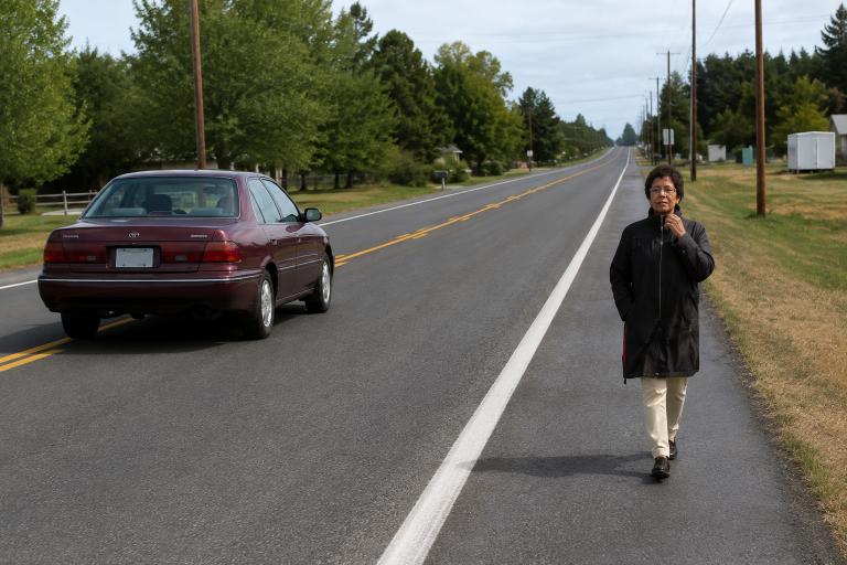 Question image: On which of these roads are pedestrians prohibited from walking?
