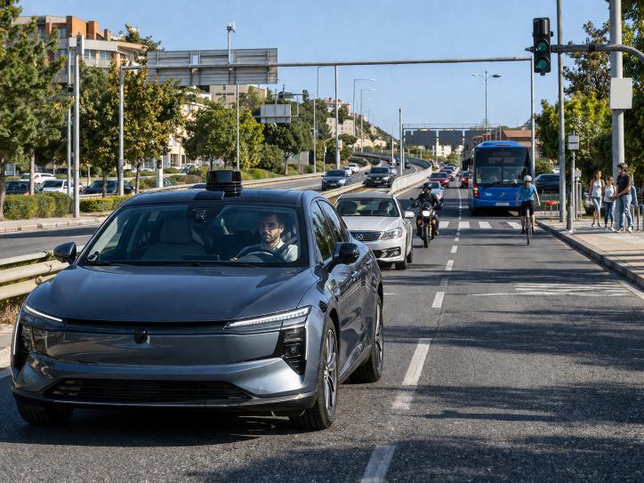 Question image: What do vehicle-to-vehicle (V2V) and vehicle-to-infrastructure (V2I) communicati