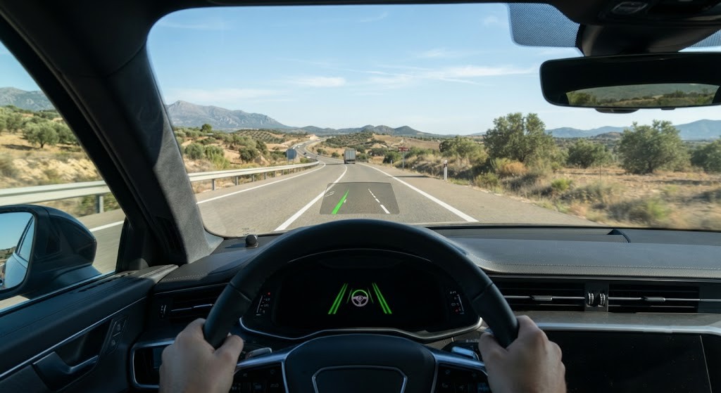 Question image: How does Lane Keeping Assist (LKA) differ from a simple Lane Departure Warning (