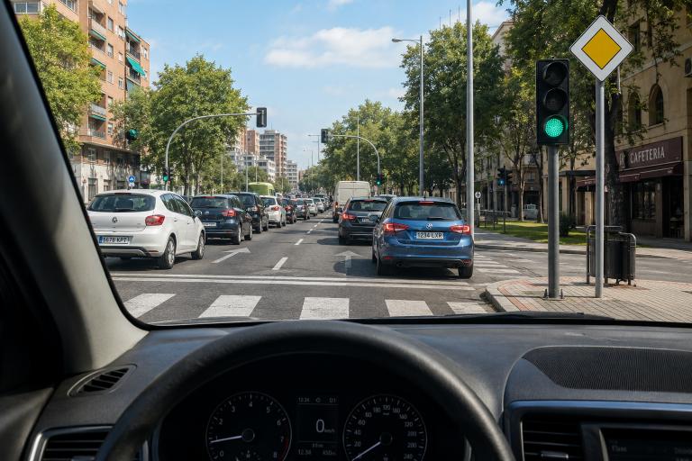Question image: Even with priority, may you enter a junction if you are not sure you can fully c