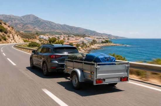 Question image: With the B permit, what light trailer may be towed without needing any other per