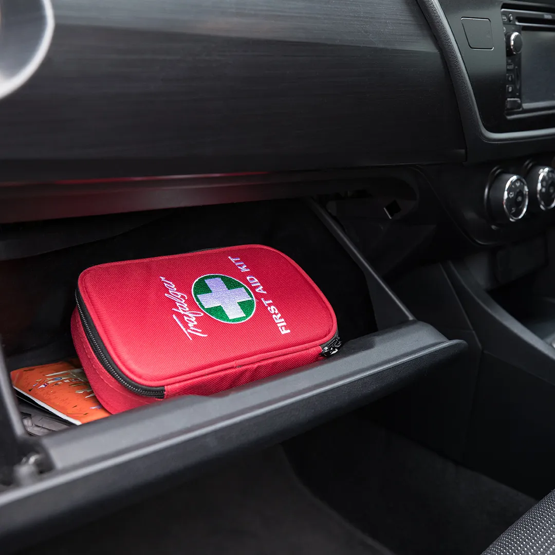 Question image: Which of the following items is recommended to carry in a basic first-aid kit in