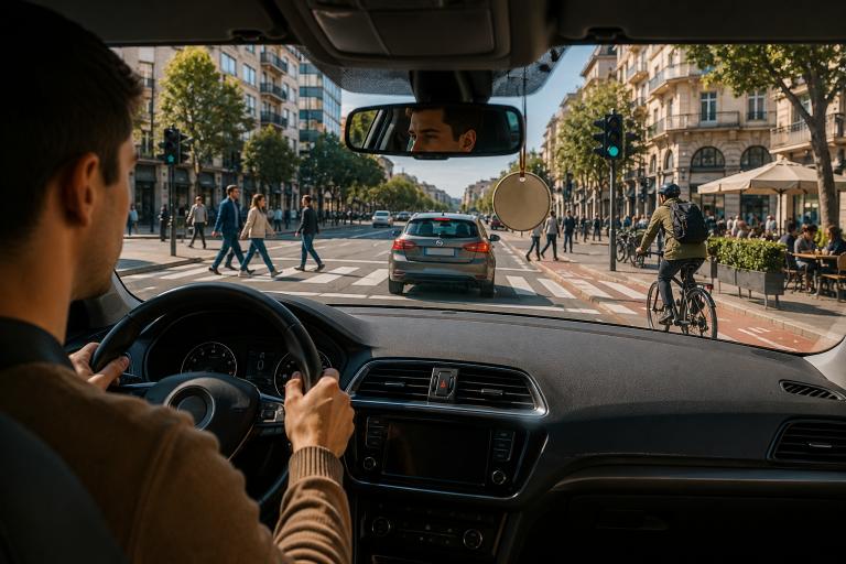 Question image: For how long is a driver considered a "novice" after obtaining their first permi
