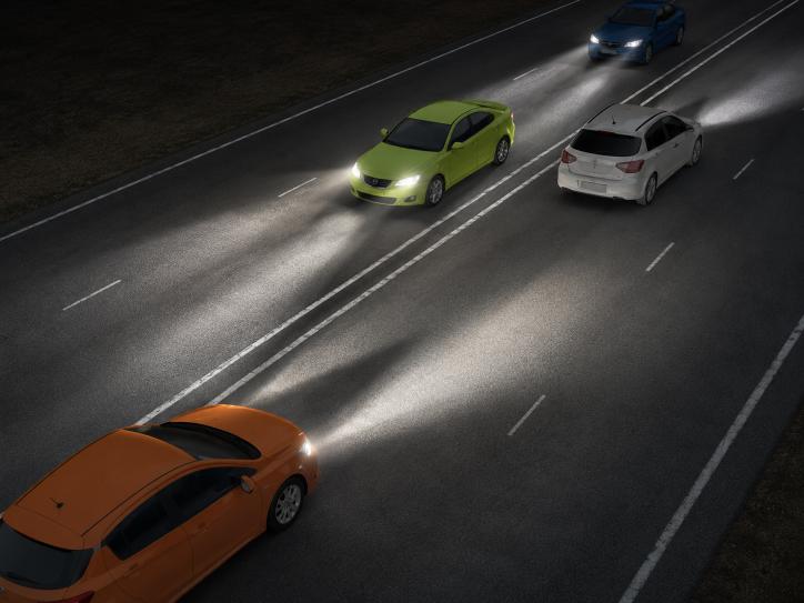 Question image: If a vehicle travelling ahead of you in the same direction is close, may you use