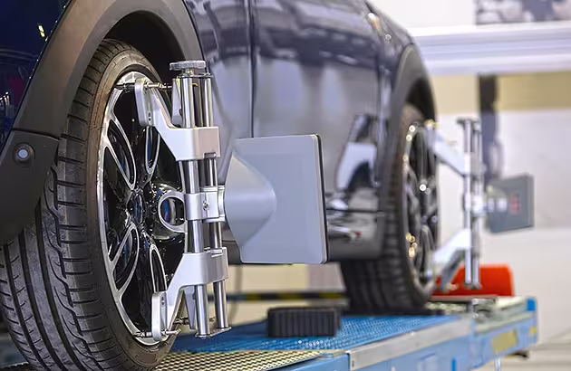 Question image: What does wheel balancing consist of?