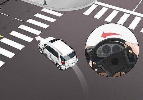 Question image: To turn left on a one-way road, the vehicle should be positioned: