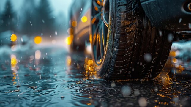 Imagen de la pregunta: ¿Qué es el aquaplaning (hidroplaneo)?