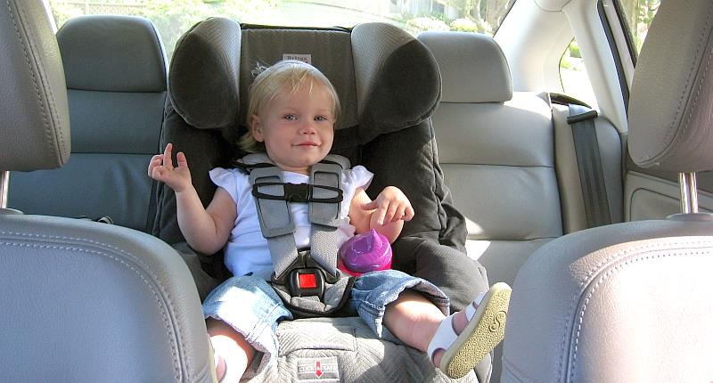 Question image: What is the safest place to seat children in the vehicle?