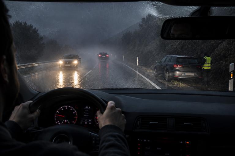 Question image: Why is visibility one of the most critical factors for road safety?