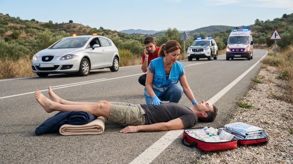 Question image: A conscious victim shows signs of shock. In which position should they be placed