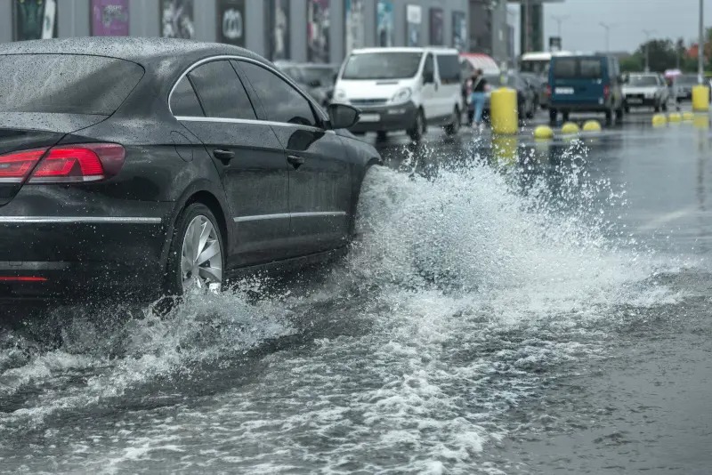 Imagen de la pregunta: Si nota que el vehículo empieza a flotar sobre el agua (aquaplaning), ¿qué debe