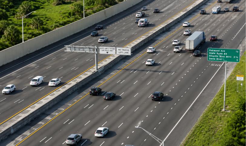 Question image: Who can use an HOV (High Occupancy Vehicle) lane?