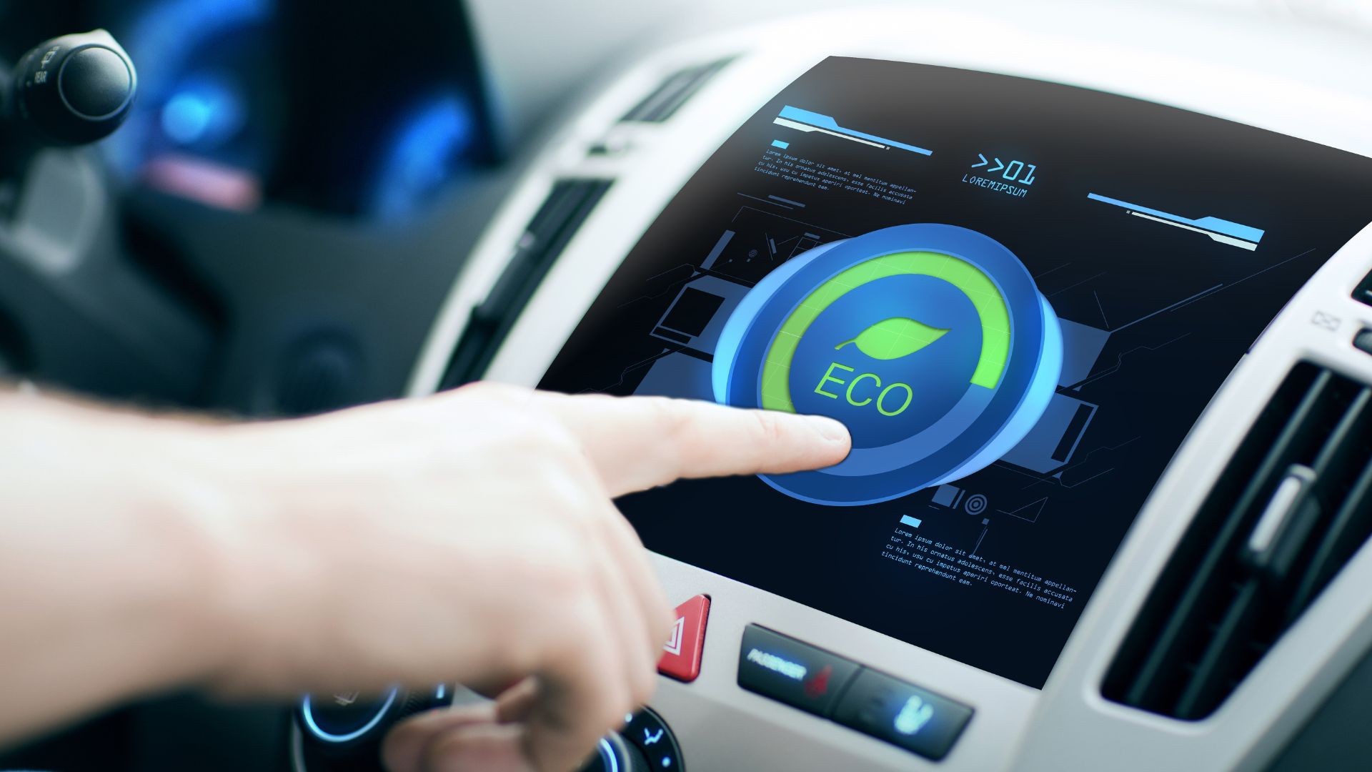 Question image: A vehicle's "Eco" mode allows you to: