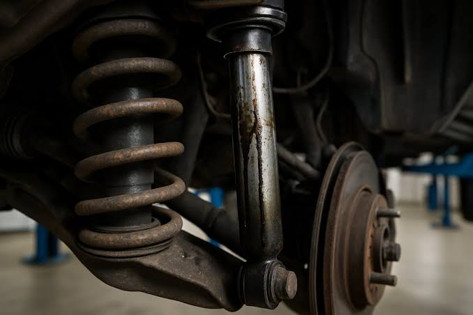 Question image: What effect does worn suspension have on braking?
