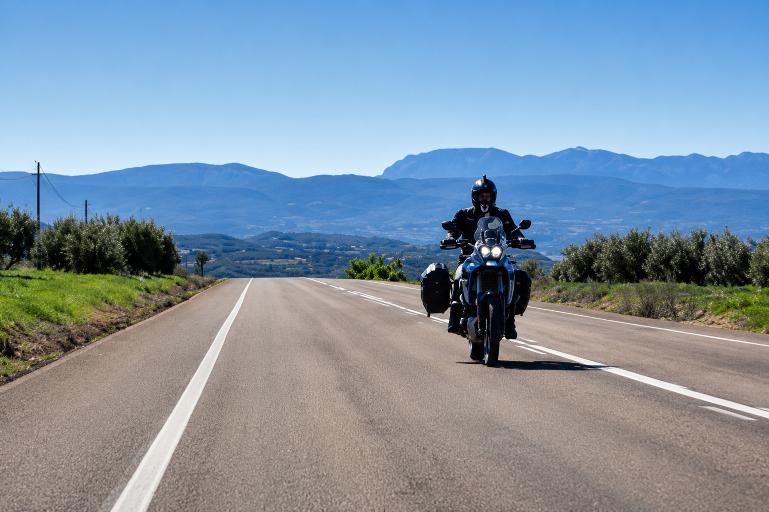 Question image: What is the maximum speed for passenger cars and motorcycles on motorways and du