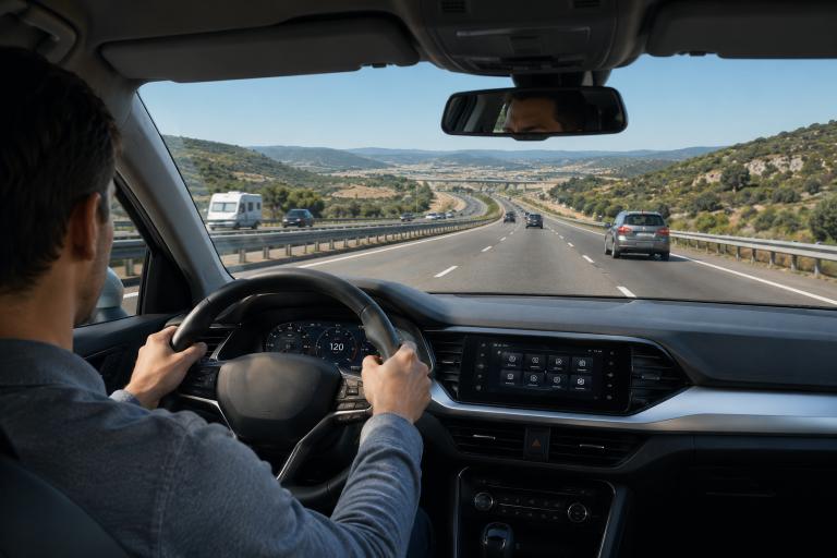 Question image: In preventive driving, how many seconds ahead is it advisable to look in order t