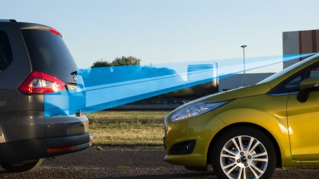 Question image: What is the typical sequence of action of the Automatic Emergency Braking (AEB)