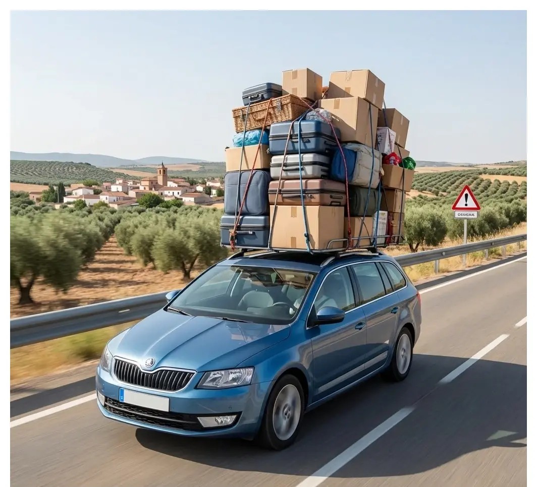 Question image: Which accessory increases air resistance and therefore fuel consumption at high